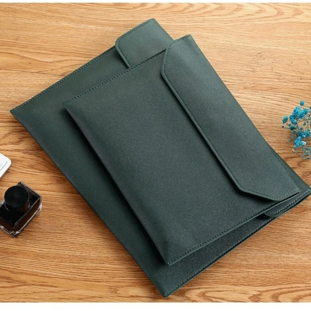 Portable PU File Folder Large Capacity Multi Functional Document Bag Waterproof Handbag Document Storage