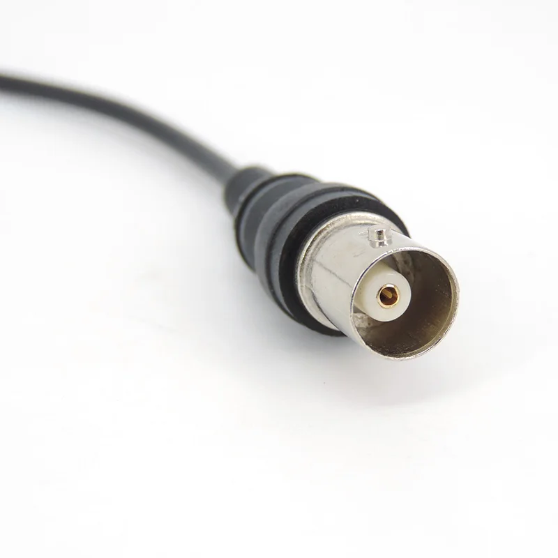 BNC male female cable shielding plug connector Pure copper jumper Q9 monitoring coaxial signal video tail 19cm Welding free