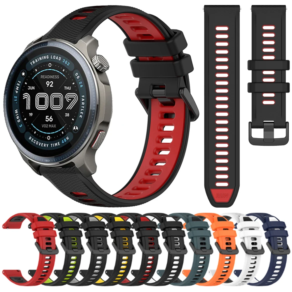 22mm 20mm cinturino orologio per Huami Amazfit BALANCE 2 Band GTR 4 2 2E GTR3 Pro/GTS 4/2 mini GTS 3 2e/Bip 3 U Pro S braccialetto in silicone
