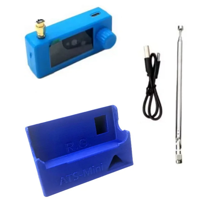 

AA60-SI4732 Mini Radio 1.9" Display USB AM/FM/LSB Shortwave Receiver With Telescopic Antenna 3D Stand