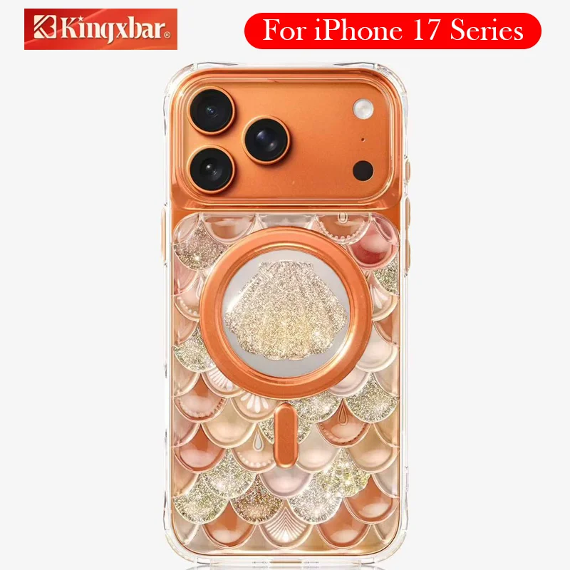 

Чехол Kingxbar для iPhone 17 Pro Max, задняя крышка с подушкой безопасности для iPhone 17 PRO