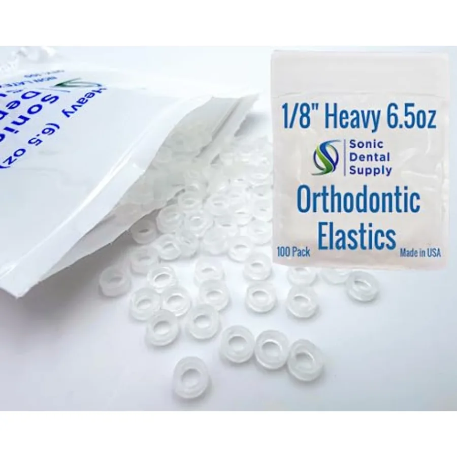 

/8 inc X-eavy 6.5 oz - Ortic Elastic s - 00 Pack - Clear L Free, Small, Braces, Dreadlocks air Brai, Toot Gap, Packaging, Craft