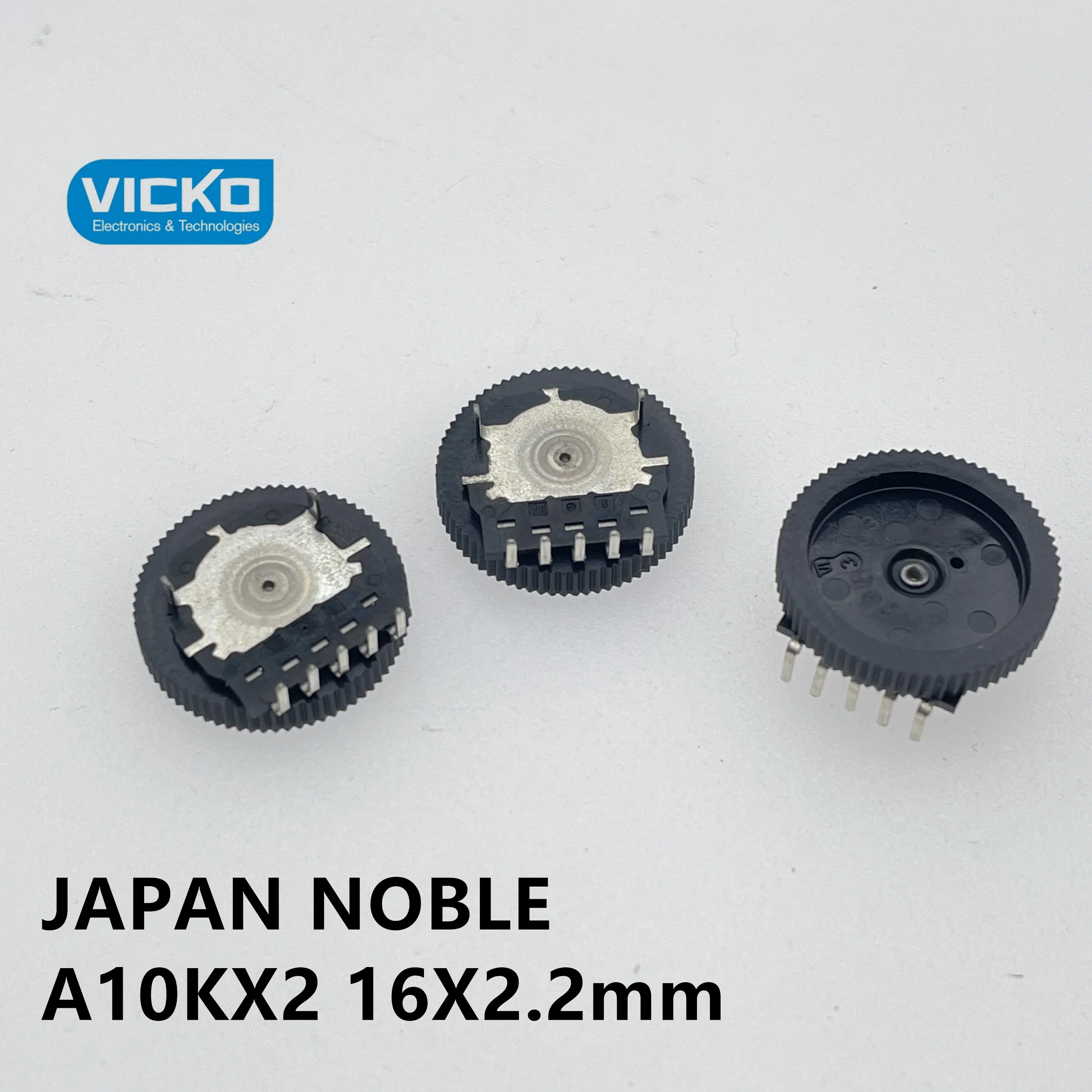 250pcs Japan Empire NOBLE A10KX2 gear potentiometer A103 10K A10K double pull potentiometer 16*2.2MM switch 5 foot