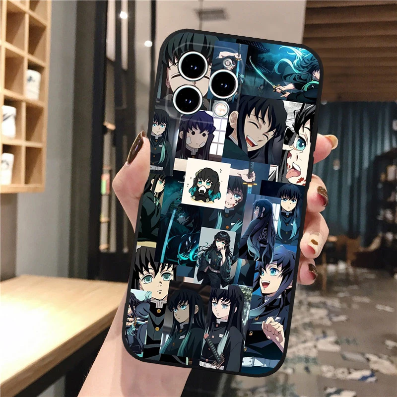 

Phone Case Carcasa Funda For iPhone 17 Pro Max Air 16 15 13 14 Pro Max 16 14 12 13 15 Pro 15Plus Demon Slayer Anime