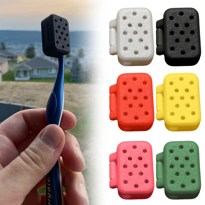 Home Travel Portable Toothbrush Holder Clips Toothbrush Protector Cap Mini Toothbrush Head Storage Box Toothbrush Case Universal