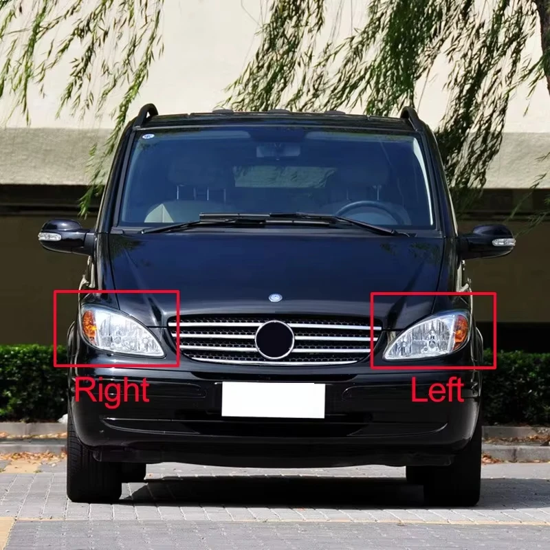 FLAIDO – Scheinwerferabdeckung 0008265524 0008265624 für Mercedes-Benz Vito Viano W639 2004–2010