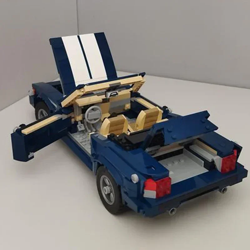 MOC-Blocos de Construção de Modelo Supercar para Crianças, Tijolos Técnicos de Campeão de Velocidade, Brinquedos de Montagem DIY