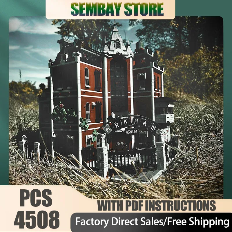 Berühmte Filmmodell Moc Bausteine Asylum - Erweiterte Modell Technologie Modulare berühmte Szene Blöcke Weihnachtsset DIY Spielzeug Geschenk