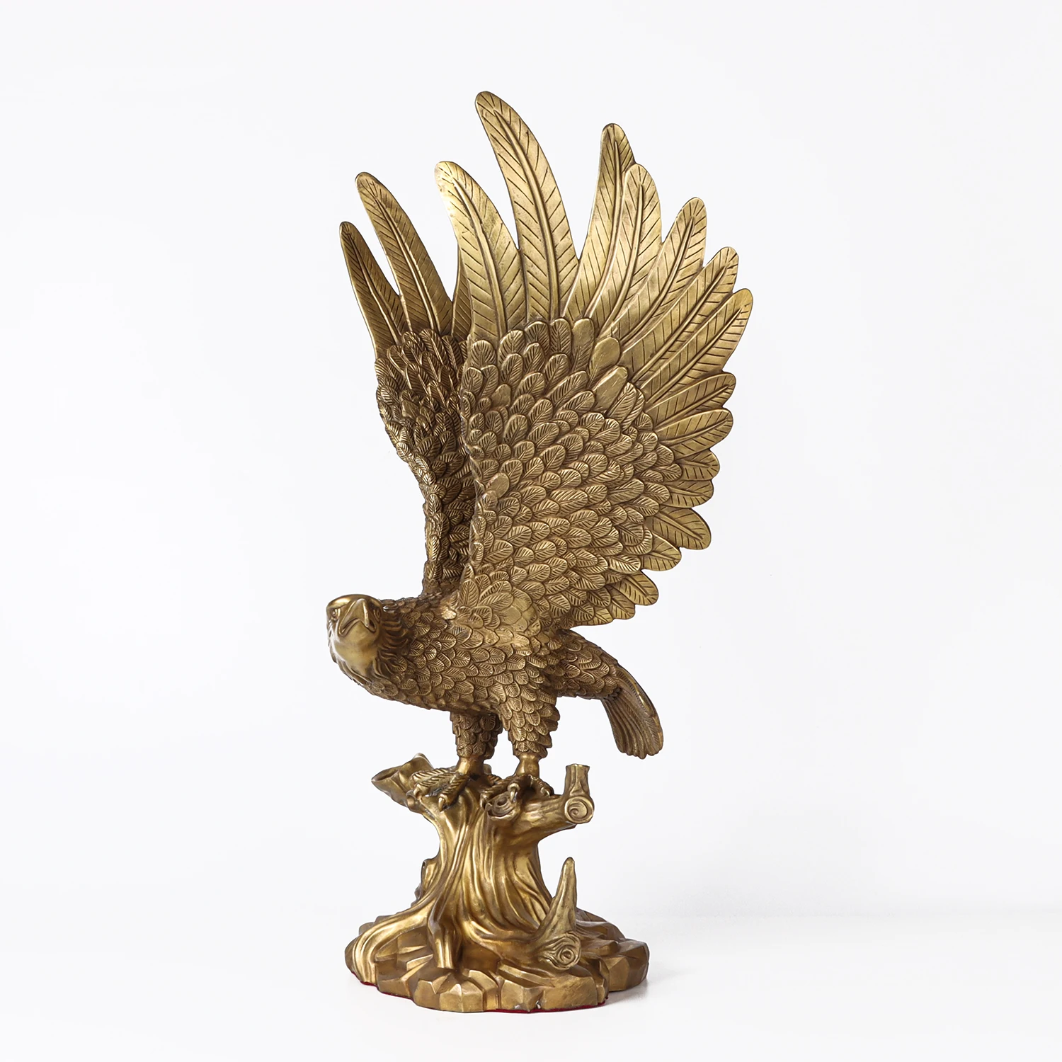 58cm Winged Eagle Statue Sculpture Flying Eagle Animal Brass Home Decoration Large Ornament  Christmas Birthday Gifts