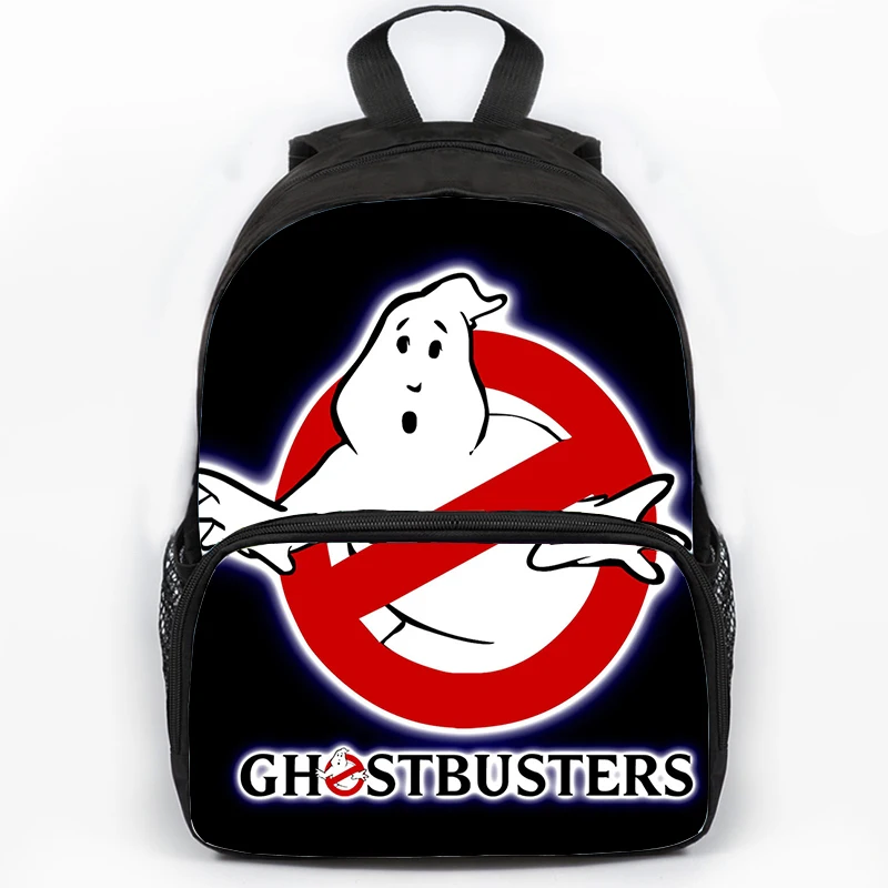 Nylon Backpack with Ghostbusters Prints Cartoon Anime School Bag Custom Large Capacity Kids Bags for Boys Girls Student Backpack