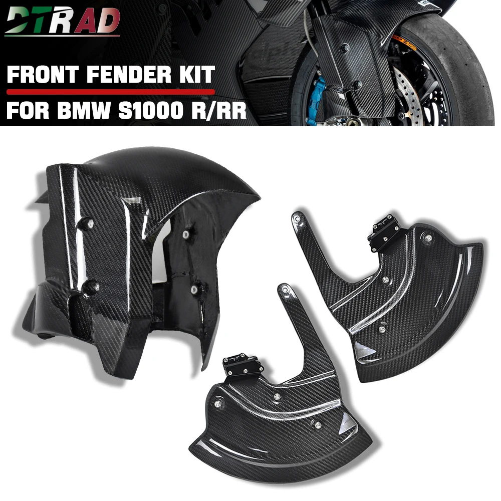 

2025 For BMW S1000RR S1000R M1000R M1000RR S1000XR M1000XR Carbon Fiber Front Fender Mudguard & Wheel Cover Splash Guard Fairing