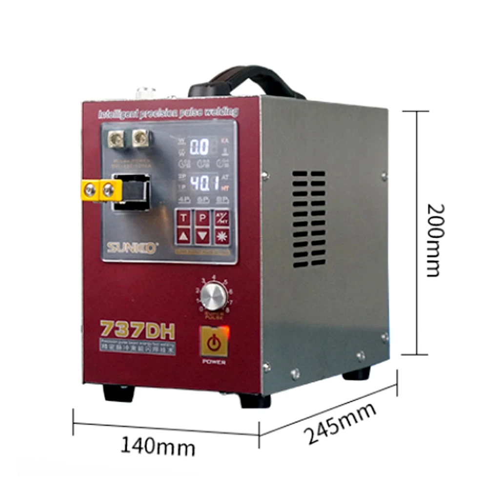 SUNKKO 737DH Spot Welding Machine 4.3KW High Power 18650 Spot Welder Battery Welding Nickel strip Hand-held Pulse Touch Welder