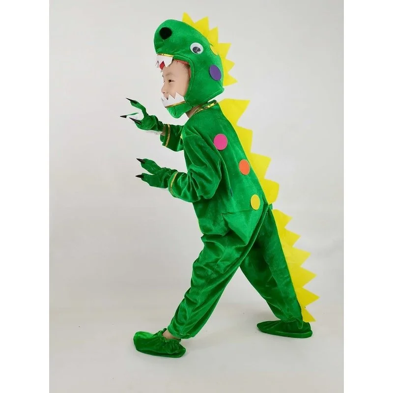 

Детский маленький костюм динозавра на Хэллоуин, треугольный ранозавр ex, одежда для выступлений в виде животных