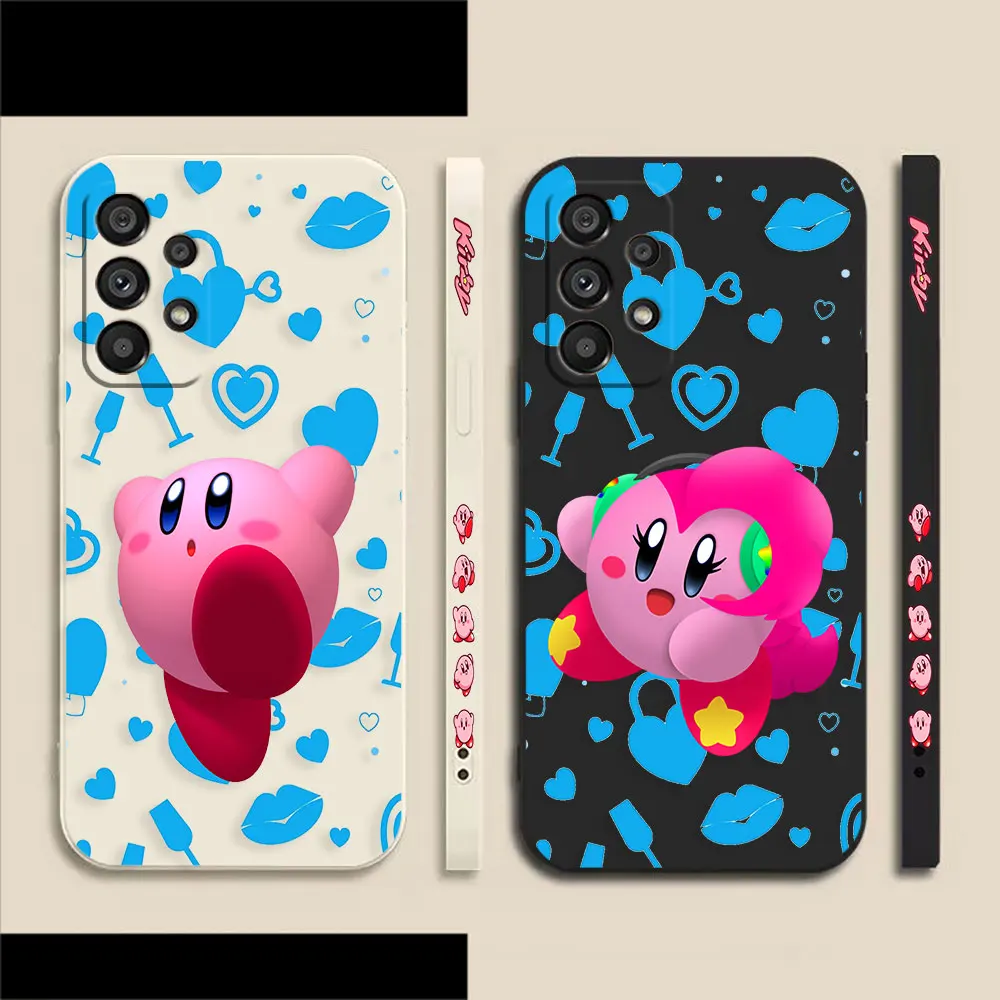 Милый розовый чехол для телефона Star K-Kirby для Samsung A91 A14 A73 A72 A71 A53 A52 A51 A42 A33 A32 A23 A22 A21S A22S 4G