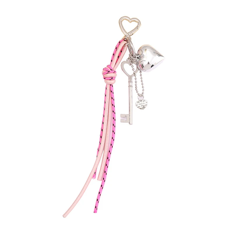 Creative Heart Weave Rope Keychain Simple Versatile Keychain For Women Girls Exquisite Backpack Decoration Accessories Gifts image 6