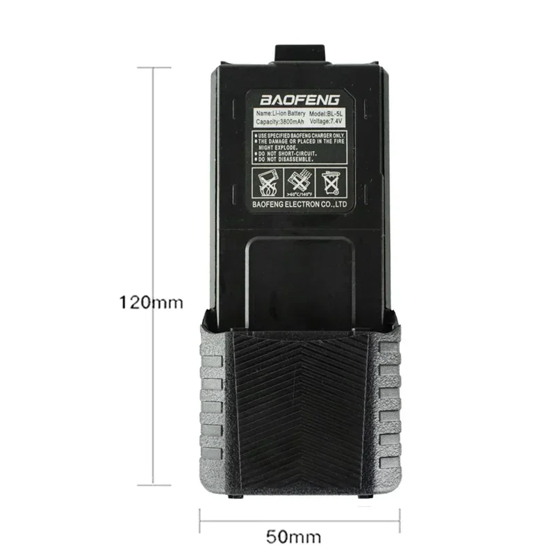 Baofeng UV 5R Battery Type-C Charger Thicker 3800mAh BL-5 For Walkie Talkie Radio UV-5RC UV-5RE BF-F8 BF-F8HP GT-5R BF-F9 UV-5X3