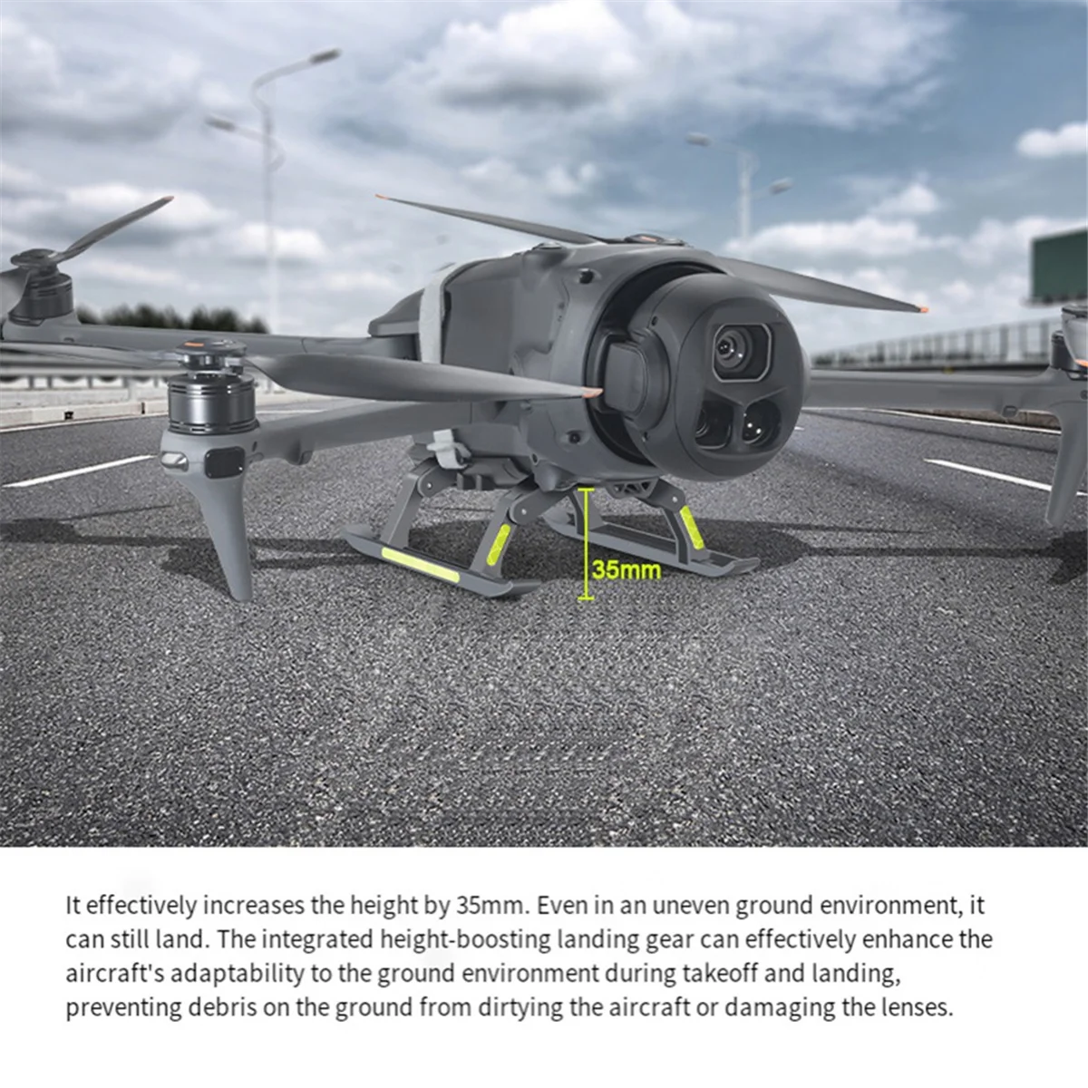 2025 New- For 4 PRO Heightening Landing Stand Quick Disassembly Gimbal Protection 4 Pro Heightening Foot for