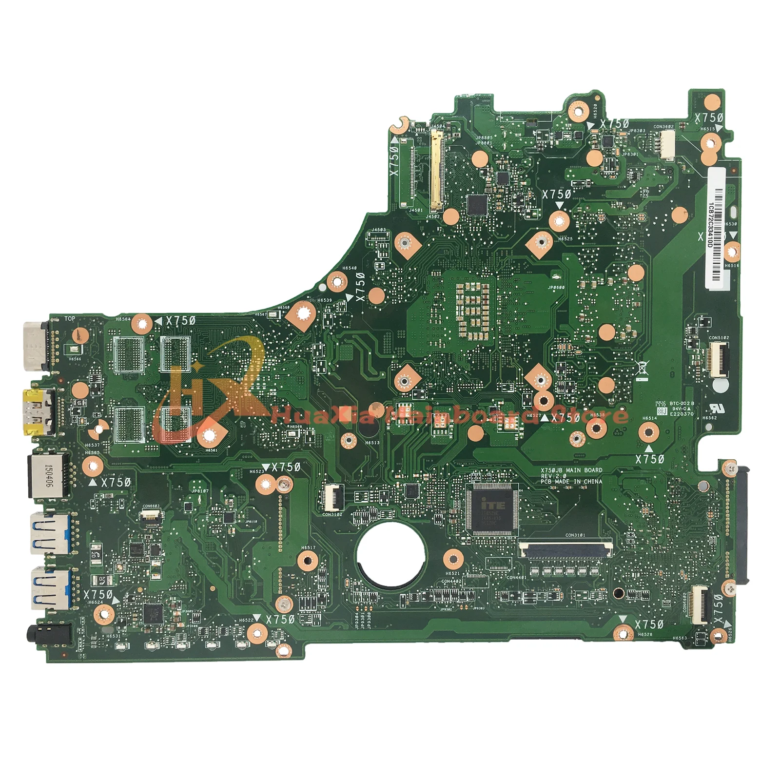 X750J Mainboard For ASUS X750JA A750JA F750JA K750JA A750JB X750JB K750JB F750JB Laptop Motherboard i5 i7 4th Gen UMA LVDS/EDP