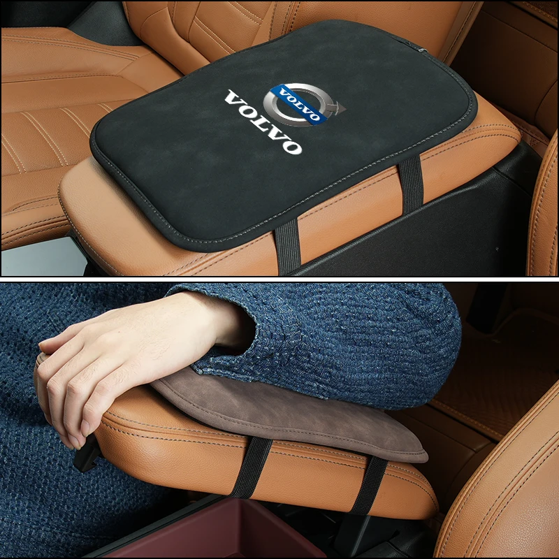 Car Armrest Box Pad Protector Cover For Volvo XC90 XC60 C30 T6 S60 C70 XC40 V40 XC70 V70 V60 V50 S80 S40 AWD V90 S90