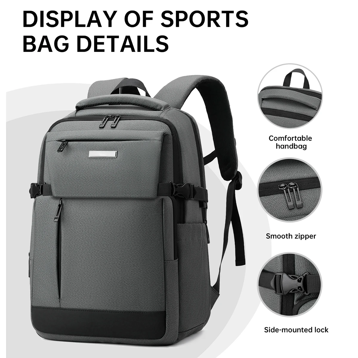 

Men's Large-Capacity Business Commuter Backpack, Men's Travel Computer Bag, Multi-Functional Leisure Cycling Backpack, Carry-On Bag Without Checked Baggage