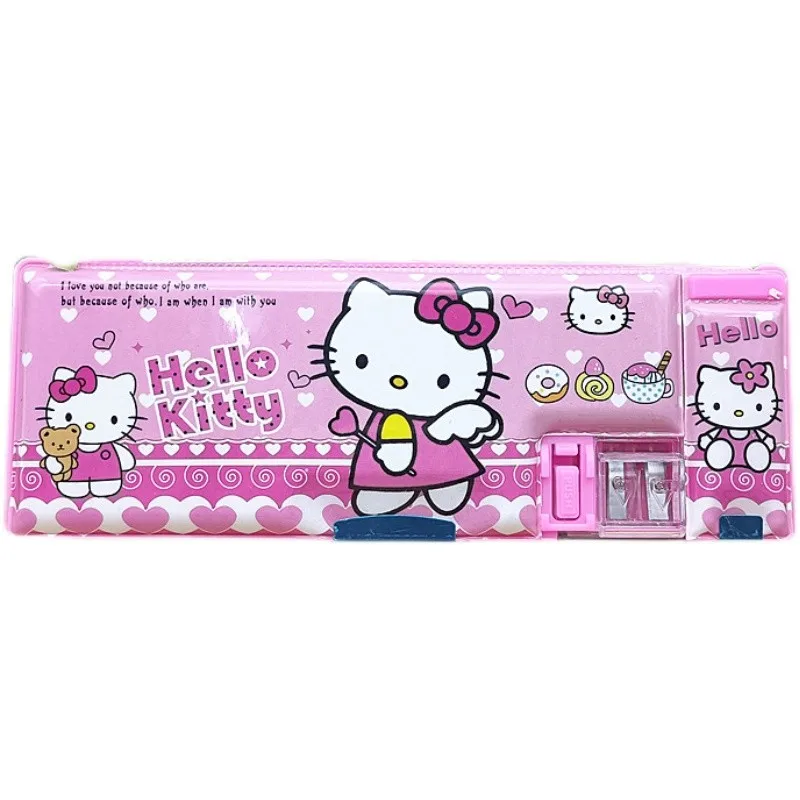 Sanrio Hello Kitty Bags Kuromi My Melody Cinnamoroll Little Girl Pencil Case Pencil Case Pencil Bag School Supplies Gift