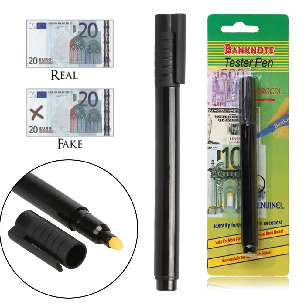 Counter Counterfeit Money Detector Currency Cash Checkers Marker For US Dollar Banknotes Euro Pound Yen Korean Won Detector Pen