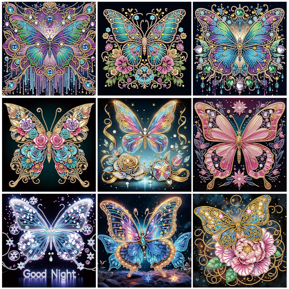 5D DIY Partial Special Shaped Drill Diamond Painting Kit Owl Decoration 30x40cm