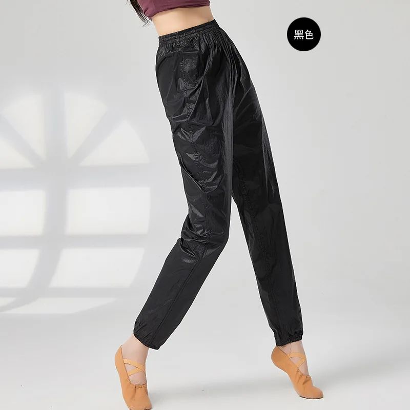 Pantalones de Ballet para mujer, mallas de Yoga para Fitness, pantalones deportivos para niñas, pantalones de baile de nailon, pantalones de