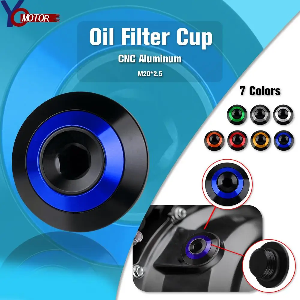 

Oil Filter Cup FOR YAMAHA T-MAX TMAX 530 500 MT-03 FZ-09 MT-09 Tracer MT09 MT03 Engine Oil Drain Plug Sump Nut Cup Plug Cover