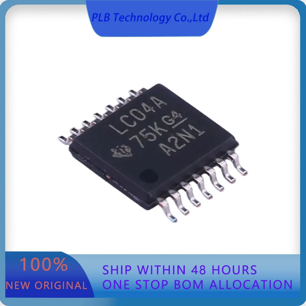 20PCS/LOT SN74LVC04APWR SN74LVC04  6 1uA 4.3ns@3.3V50pF 1.65V~3.6V TSSOP-14 Inverters Original Stock