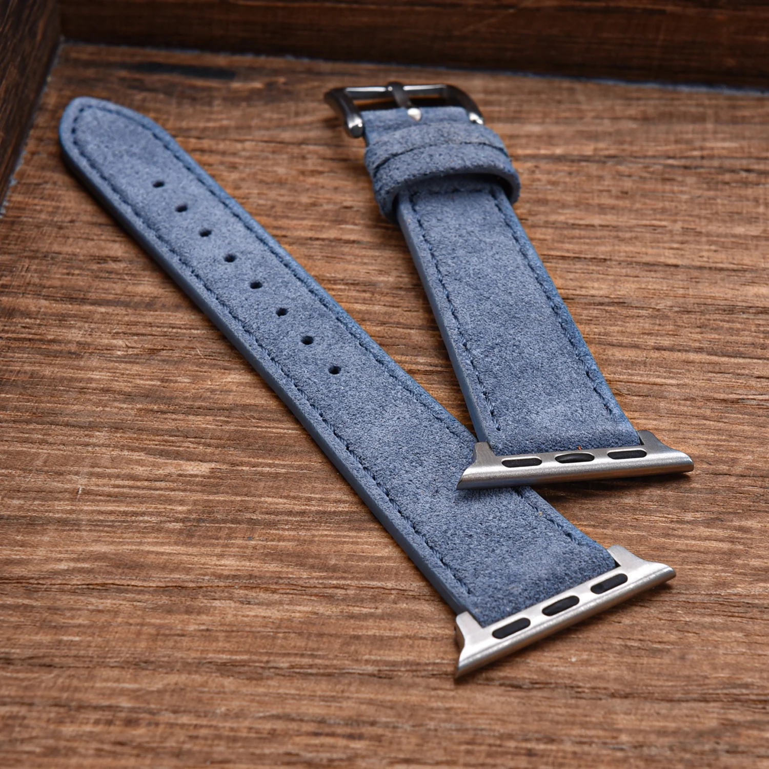 브라운 스웨이드 가죽 시계줄 38mm 40mm 41mm - Suede Strap Watch 리뷰 및 가격