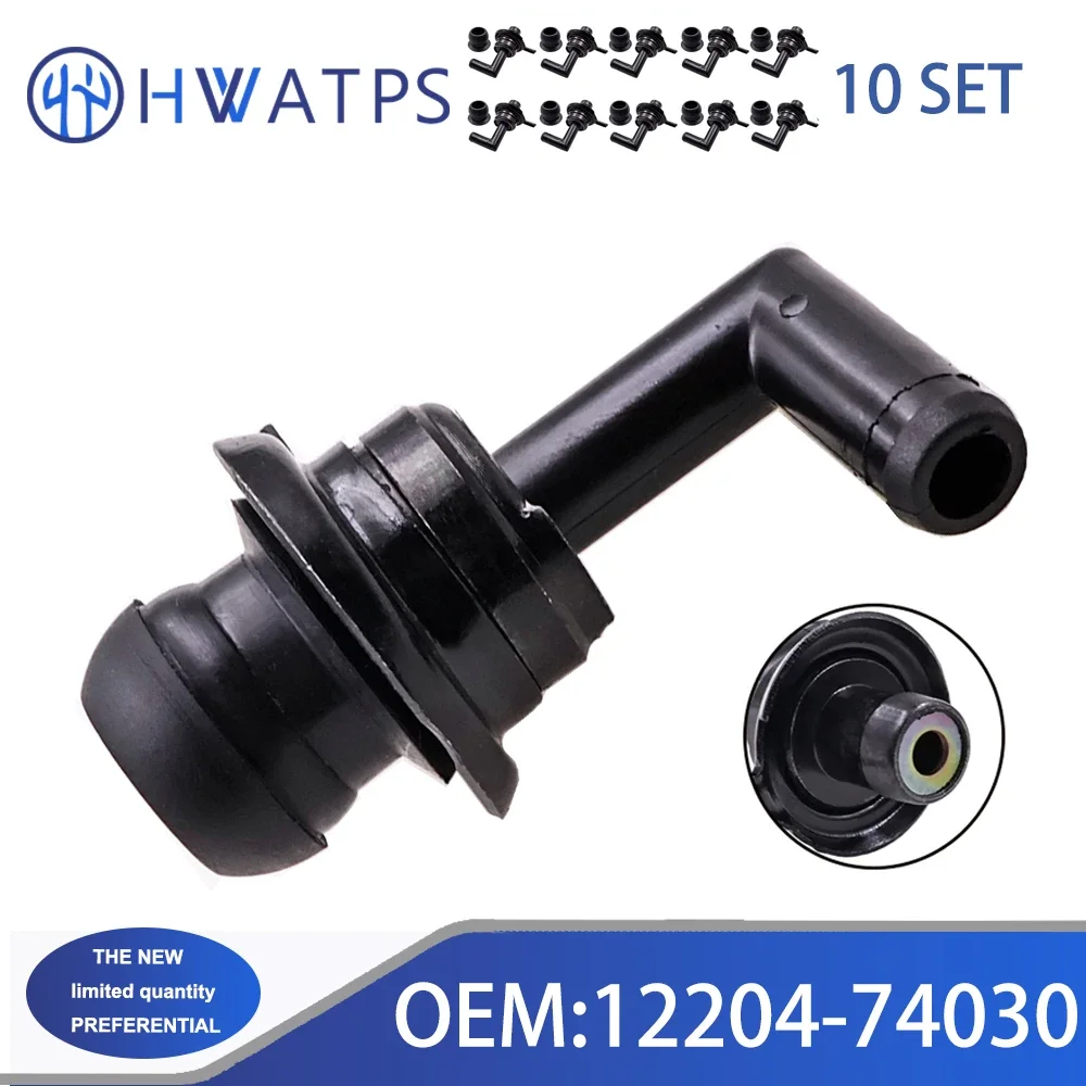 1/10 Set PCV Valve With Grommet 12204-74030 For Toyota Vista Corona Camry Curren Harrier Solara PCV2301 6P1206 1220474030 V342