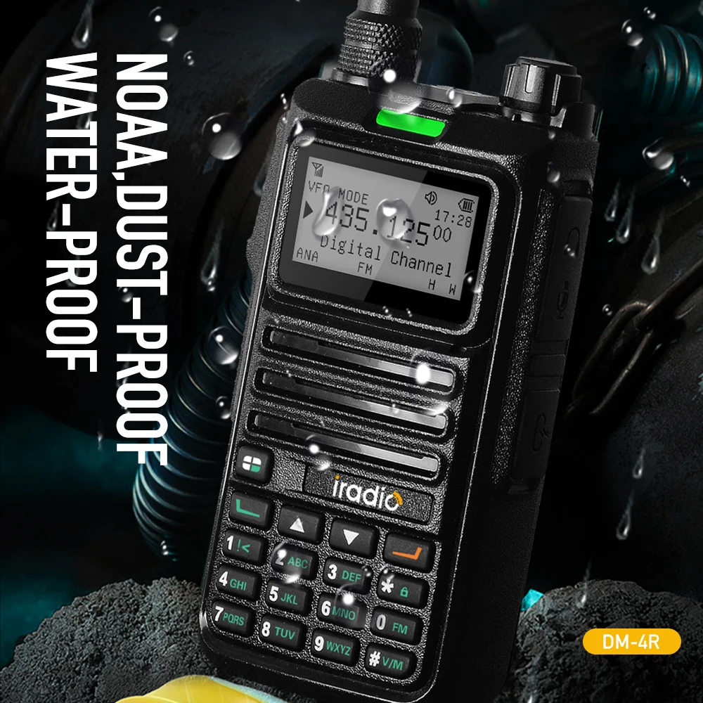 Iradio DM-4R 5W out put power analog radio Handheld walkie talkie uhf vhf dmr two way radio