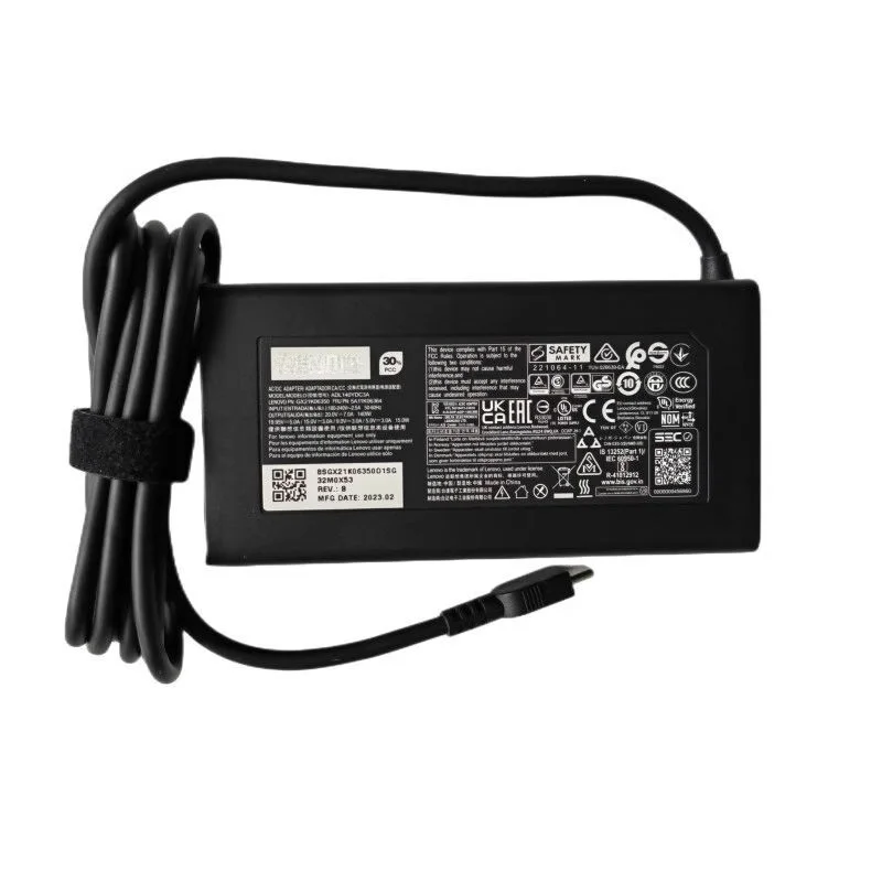 

Original ADL140YDC3A 20V 7A 140W TYPE-C USB-C ADL140YLC3A ADL140YCC3A AC Adapter For Lenovo Thinkpad Laptop Power Supply Charger