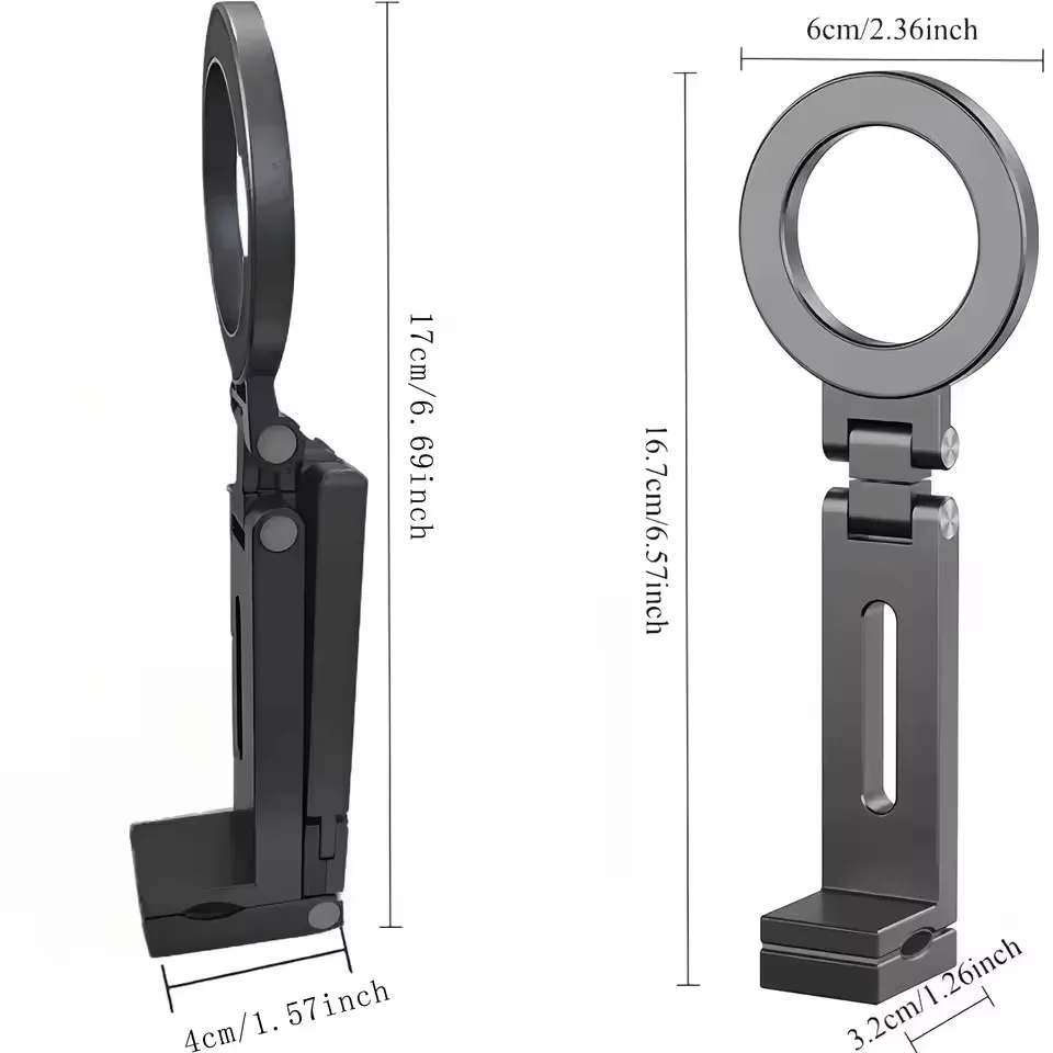 Universal Magnetic Phone Holder Travel Essentials Flexible Rotation Hands-Free Airplane Phone Mount Seat Adjustable Phone Stand view 5
