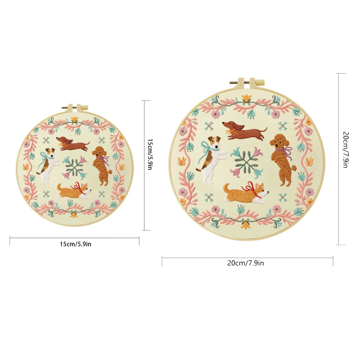 1 szt. 20X20CM/15X15CM Zestaw  – Embroidery Running Stitch recenzja i cena