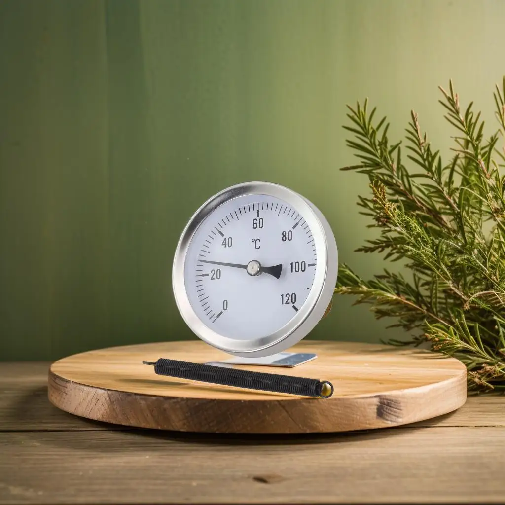 

Биметаллический трубчатый термометр, диапазон температуры 0-120 ° C с крепежной пружиной для нагревательных процессов промышленных процессов