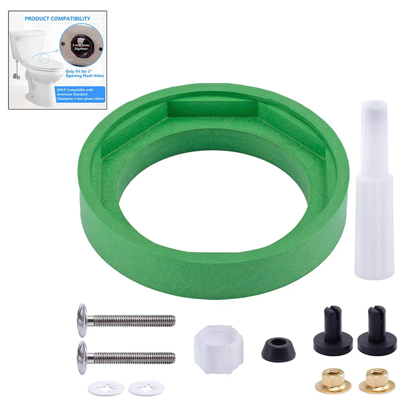 

3 Inch Toilet Tank Replacement Kit, Compatible With American Standard AS738756-0070A Toilet Tank To Bowl Gasket A