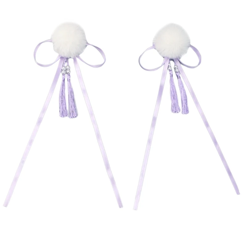 Jepit Rambut Rumbai Tiongkok Jepit Rambut Pita Jepit Jepit Rambut Bola Mewah