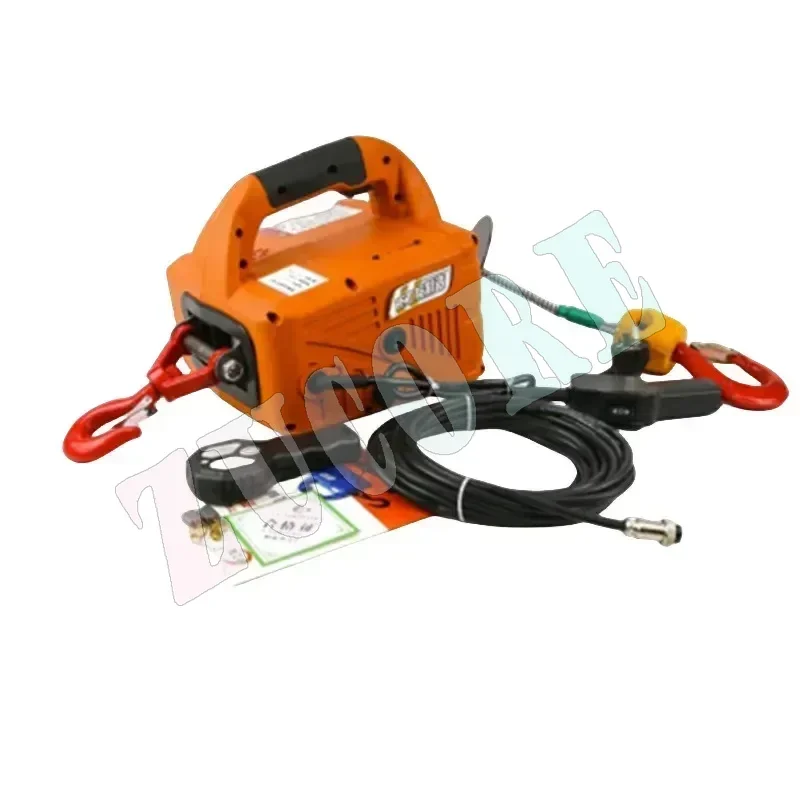 

New Micro Electric Hoist 220V Household Portable Lifting Traction Hoist Remote Control Suspension Lift Air Conditioning Small Ho