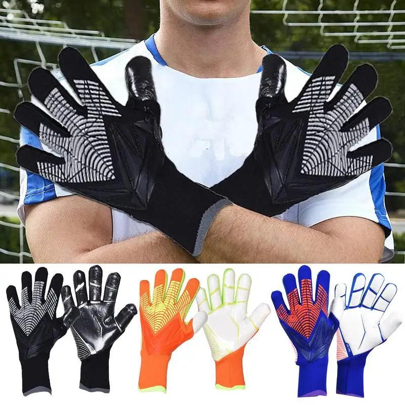 Professional Adult Children Outdoor Football Handguard Sports Gloves Goalkeeper Non-Slip Wear-Resistant Football Training Gloves