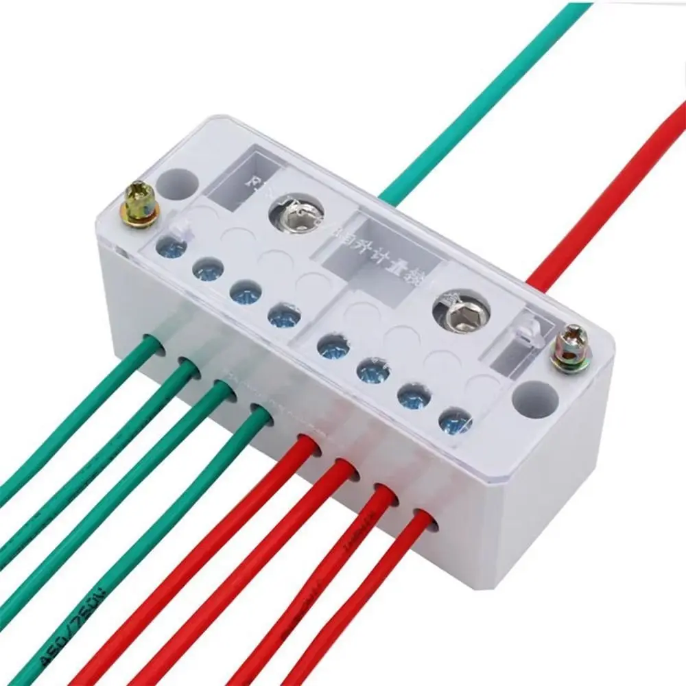 Single Phase Going Terminal Box 2 In 4 / 8 / 12/16 Out Distribution Box Junction Box ABS/Copper Splitter Circuit Terminal Block