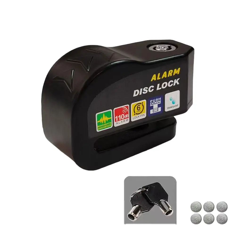 Motorcycle Alarm Lock 3colors Waterproof Anti-Theft Security Padlock With Alert For Bicycle E-Bike Safety Protection Accessories - view 6