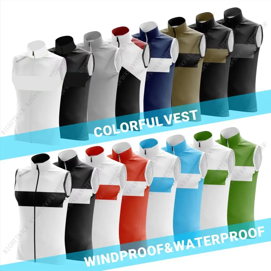 Windstopper Cycling Vest RT Unisex Colorful Sleeveless Windproof And Waterproof Breathable Road Bike Apparel