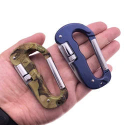 Outdoor Edc Multi Tool Tactische Camo Camping Klimmen Karabijnhaak Parachutespringen Haak Mes Led Bergbeklimmen Gesp