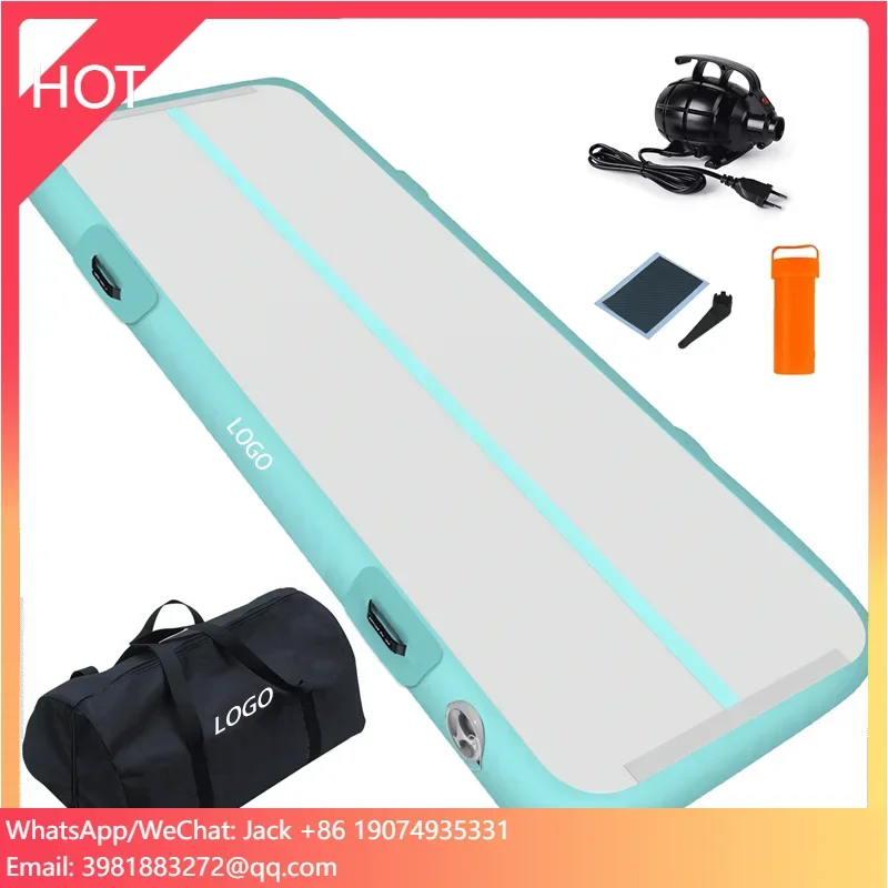 

Inflatable Gymnastics Mat Airtrack Fitness Mat 3 4 5 6 M With Carry Bag And Electric Air Pump