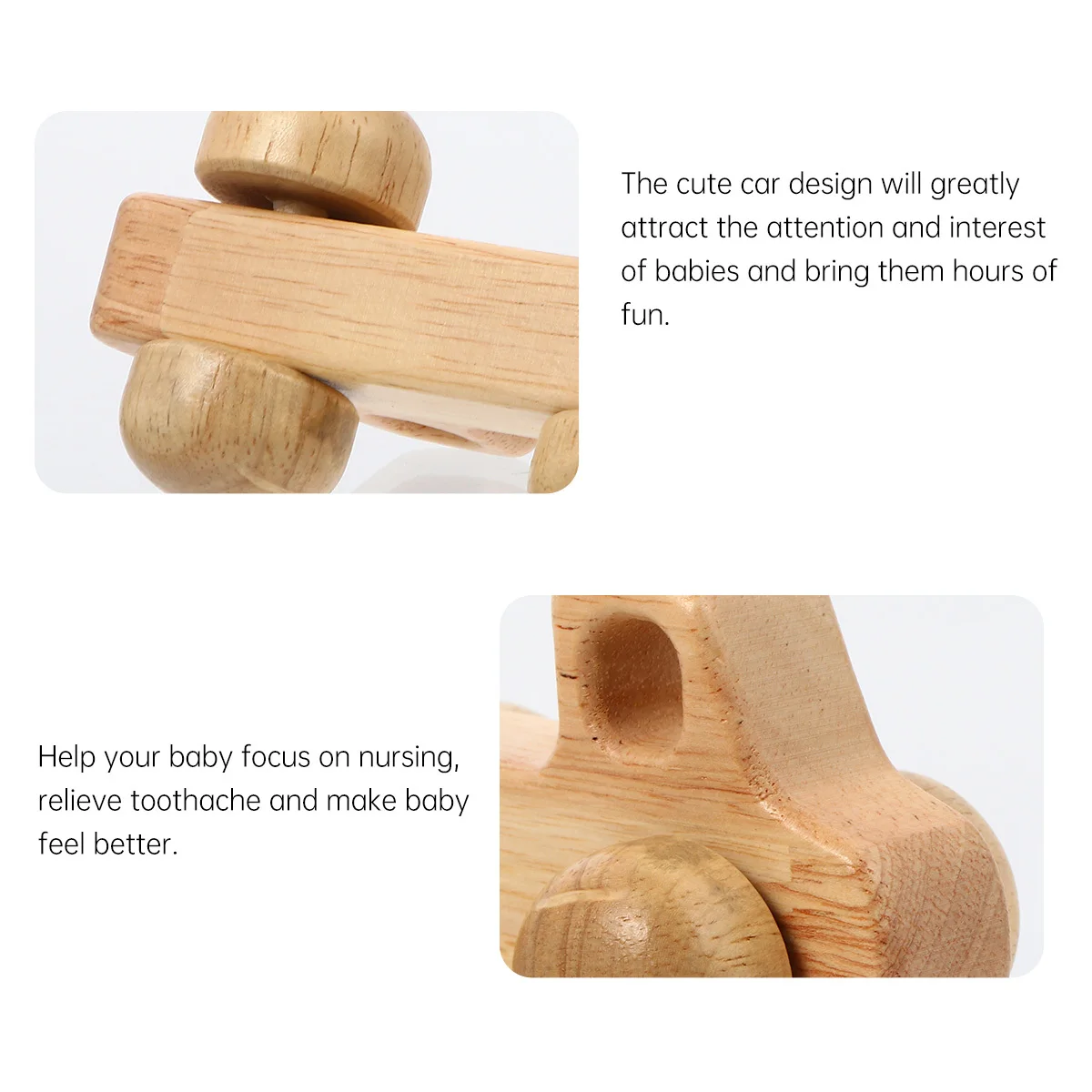 سيارة تسنين للأطفال حسية للرضع والأطفال الصغار قابلة للمضغ وتطوير التعلم وتسنين الطفل وقت اللعب