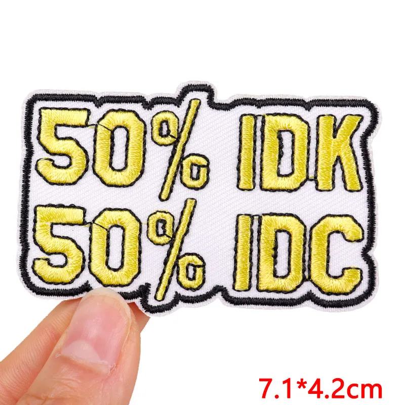 Cartoon Patch bleiben seltsam Eisen auf Patches für Kleidung Stickerei/schmelz bare Patch gestickte Patches auf Kleidung Jacken Aufkleber – Detail 34