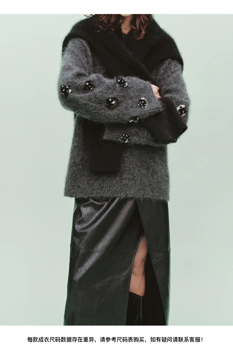 Lautaro Spring Autumn Shiny Black Soft Pu Leather Floor Length Skirt Women with Front Slit High Waist Extra Long Clothes 2025