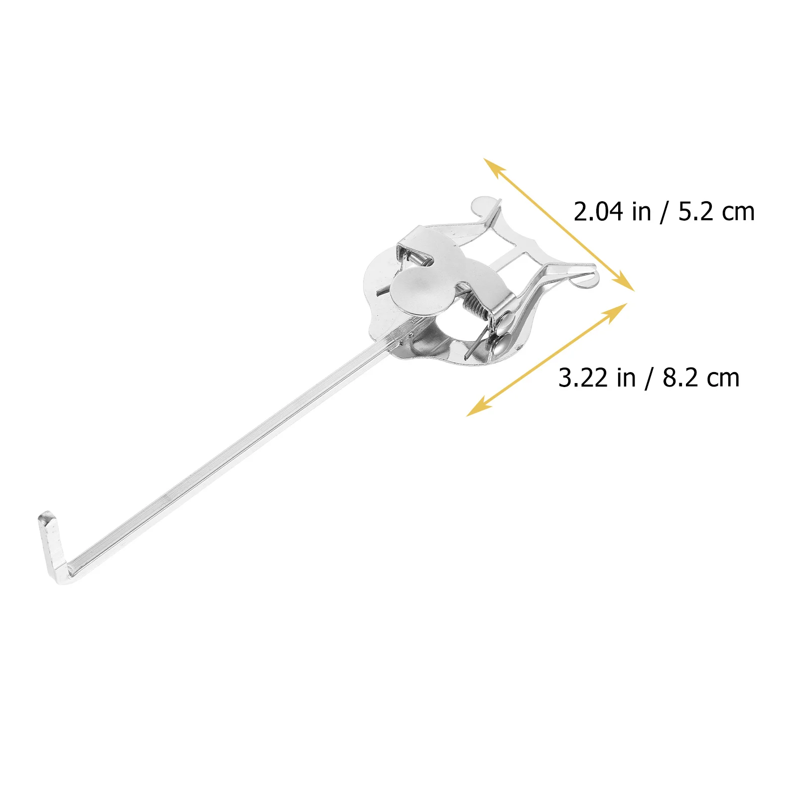 

French Horn Music Clip Sheet Music Holder for Lyre Stand Silver Lightweight Durable Portable Musical Instrument Accessory